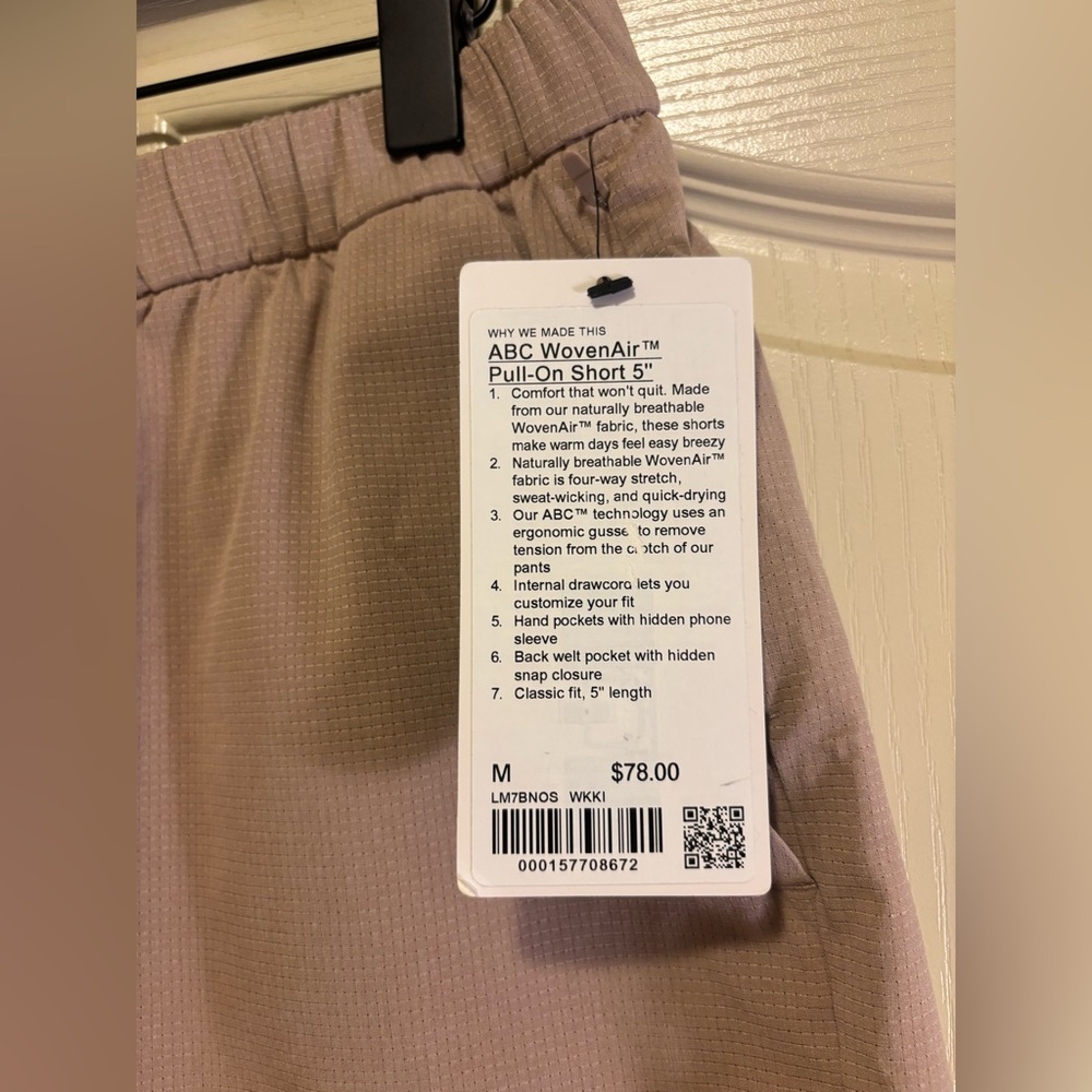 RESTOCK Lululemon Men’s “ABC” Pull-On Short 5” Inseam (M) *WOVENAIR* - Picture 7 of 9